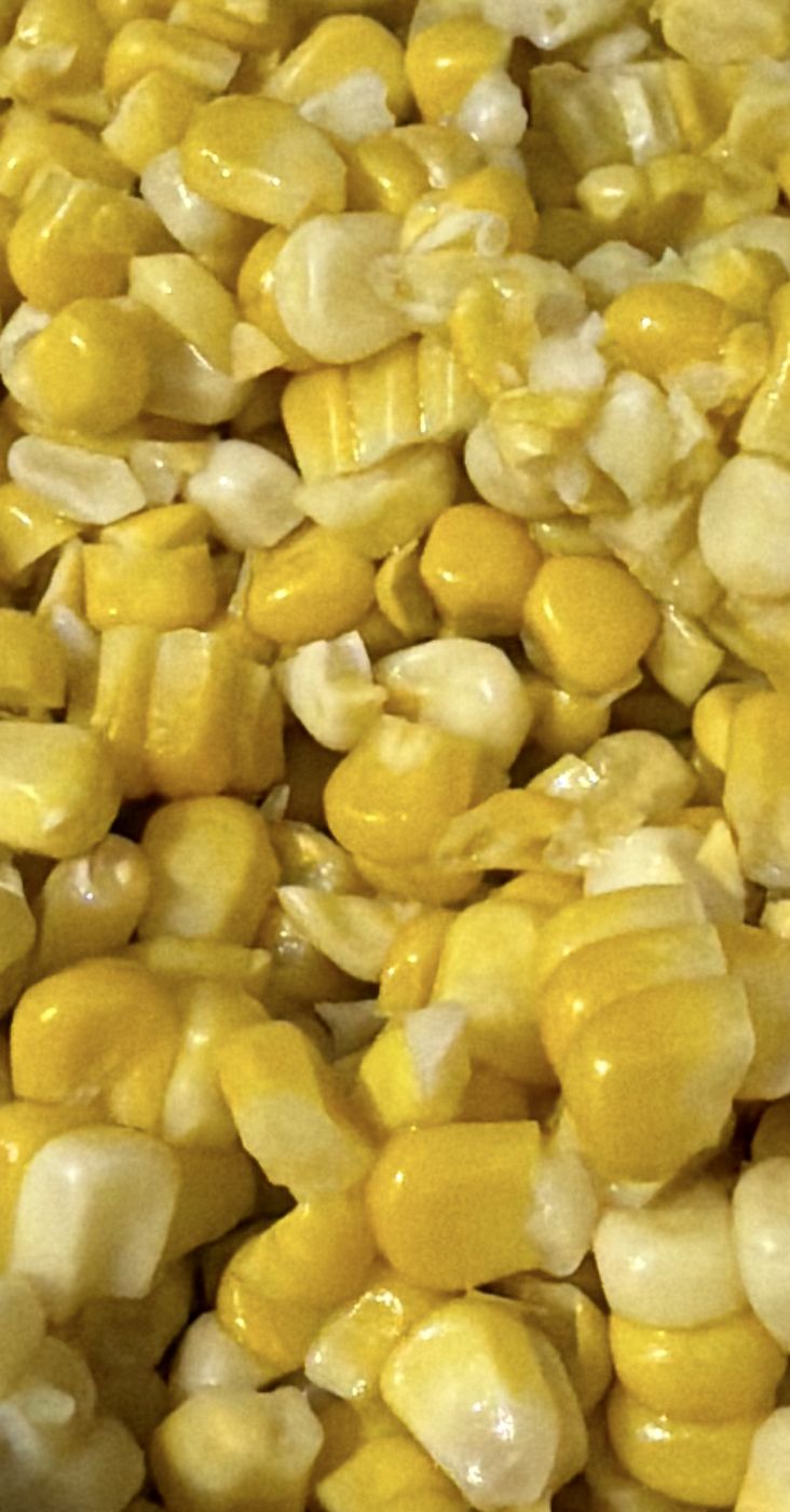 Sweet corn kernels, cut from the cob